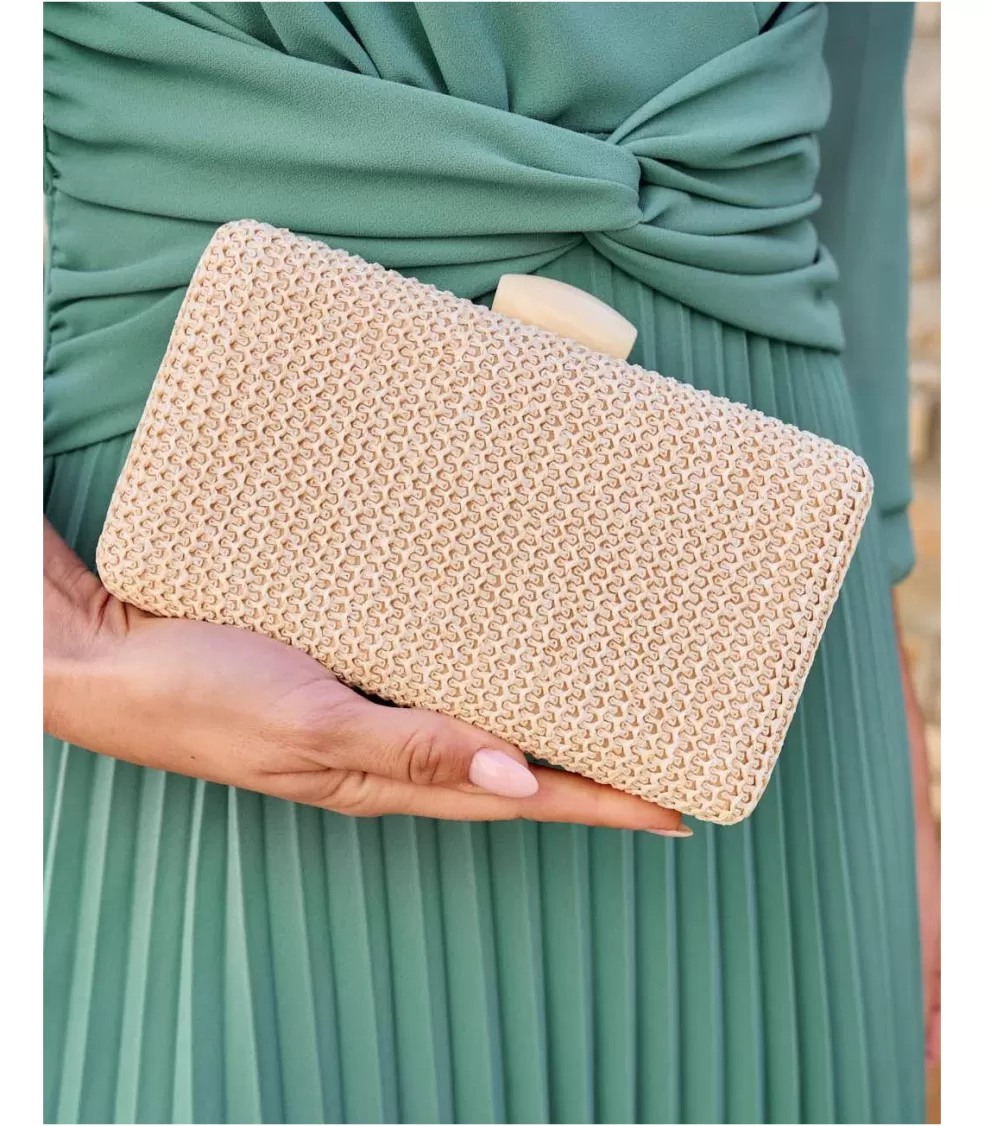 FERIA | COMPLEMENTOS>Polin et moi Clutch Nacar Ebila