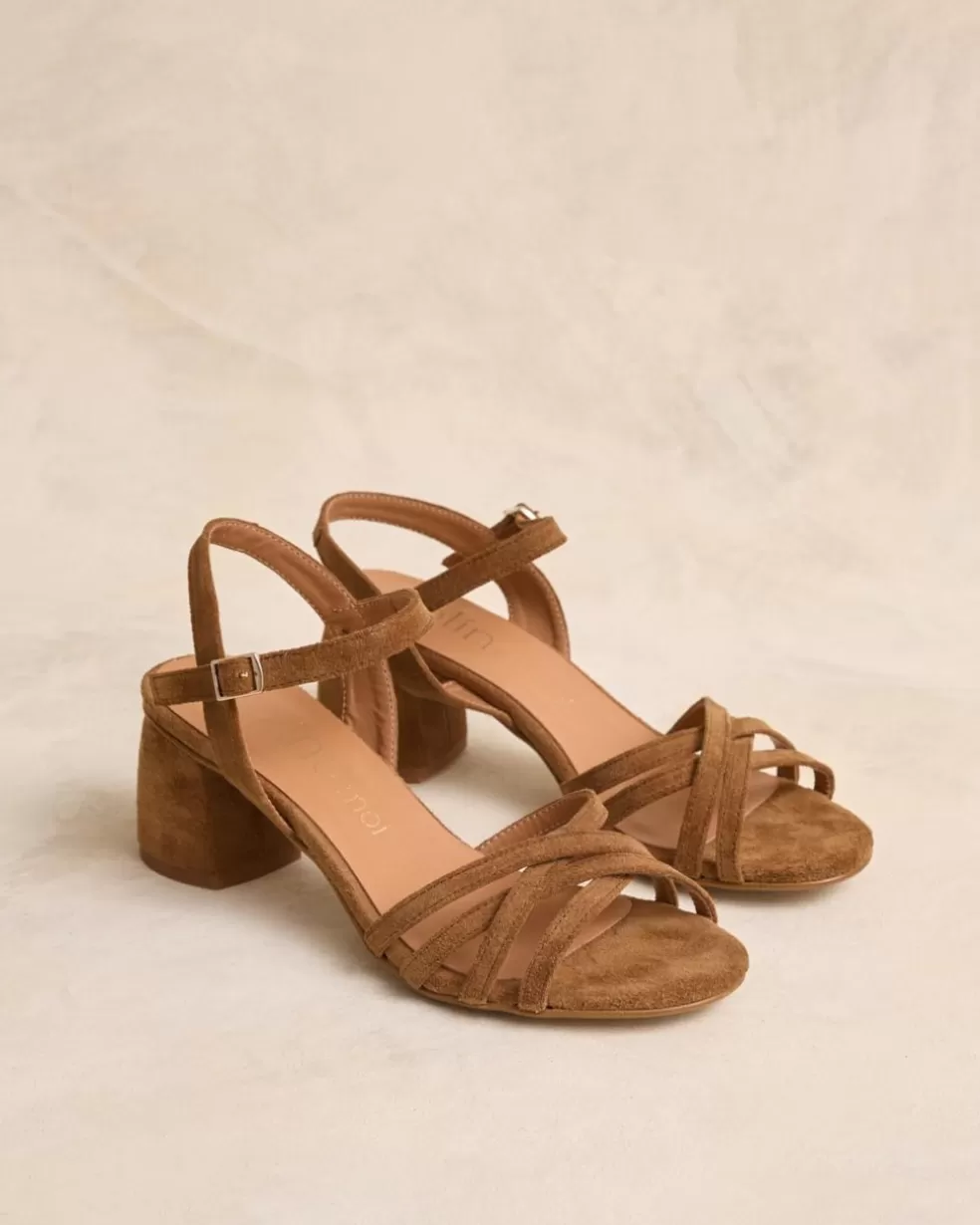 SANDALIAS>Polin et moi Sandalia Tacón Pony Cuero