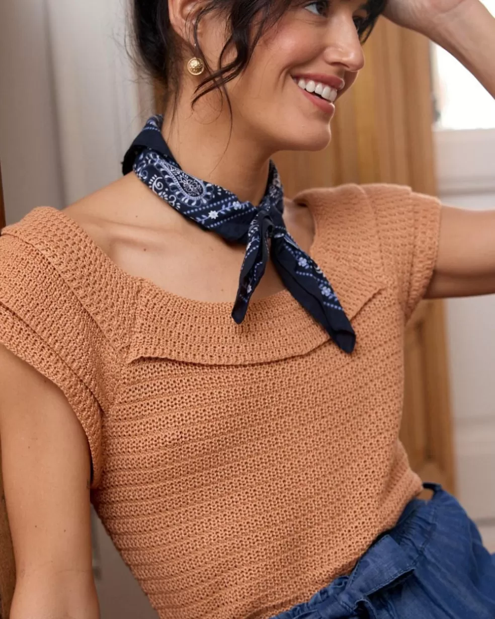 CAMISETAS Y TOPS>Polin et moi Top Punto Canil Salmon