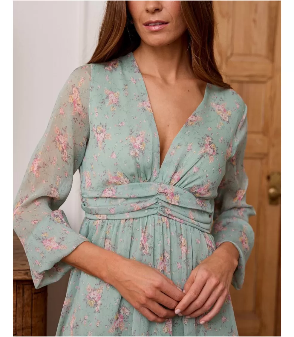 VESTIDOS Y MONOS>Polin et moi Vestido Corto Emmaella Eucalipto