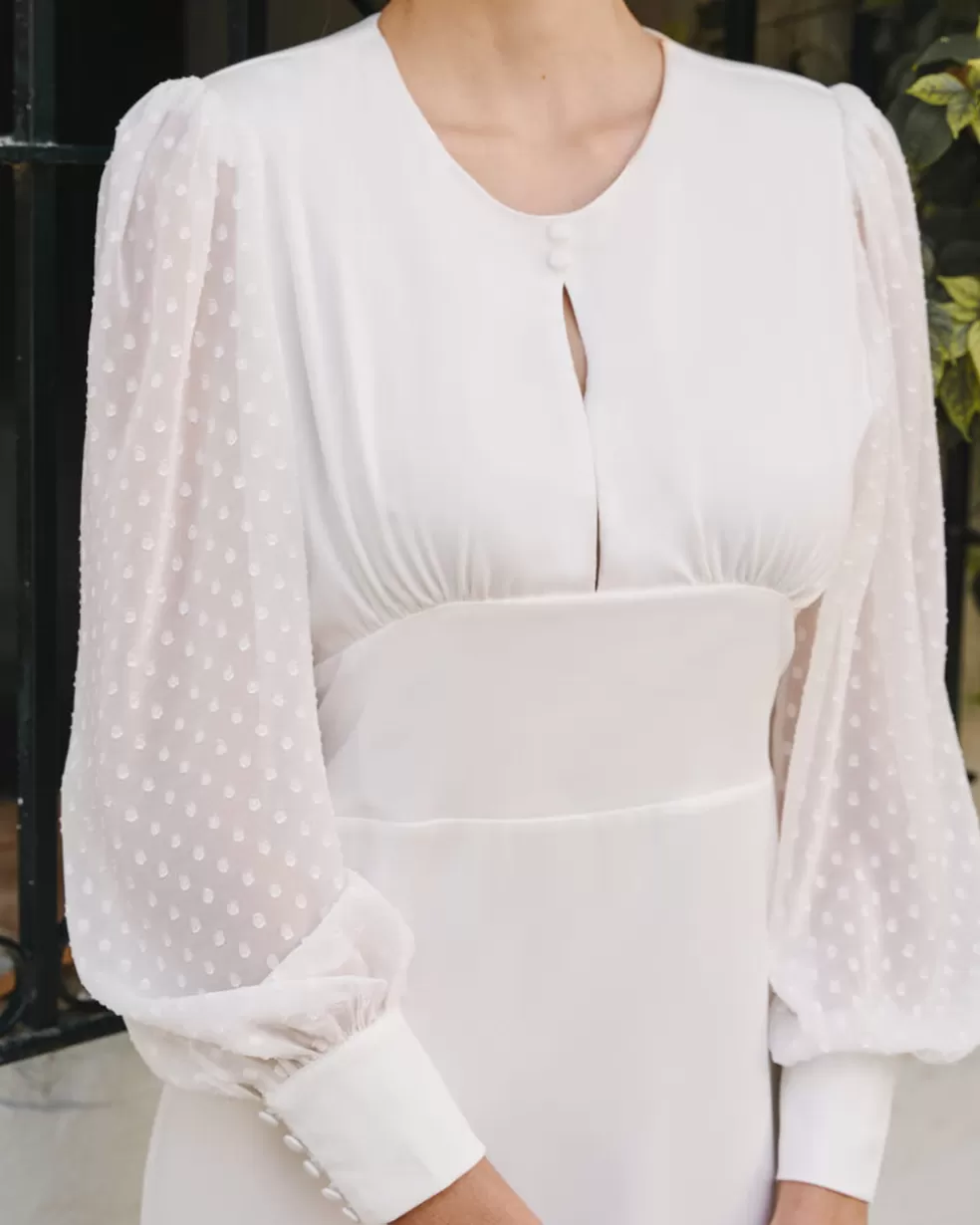 NOVIA>Polin et moi Vestido Novia Azalea blanco