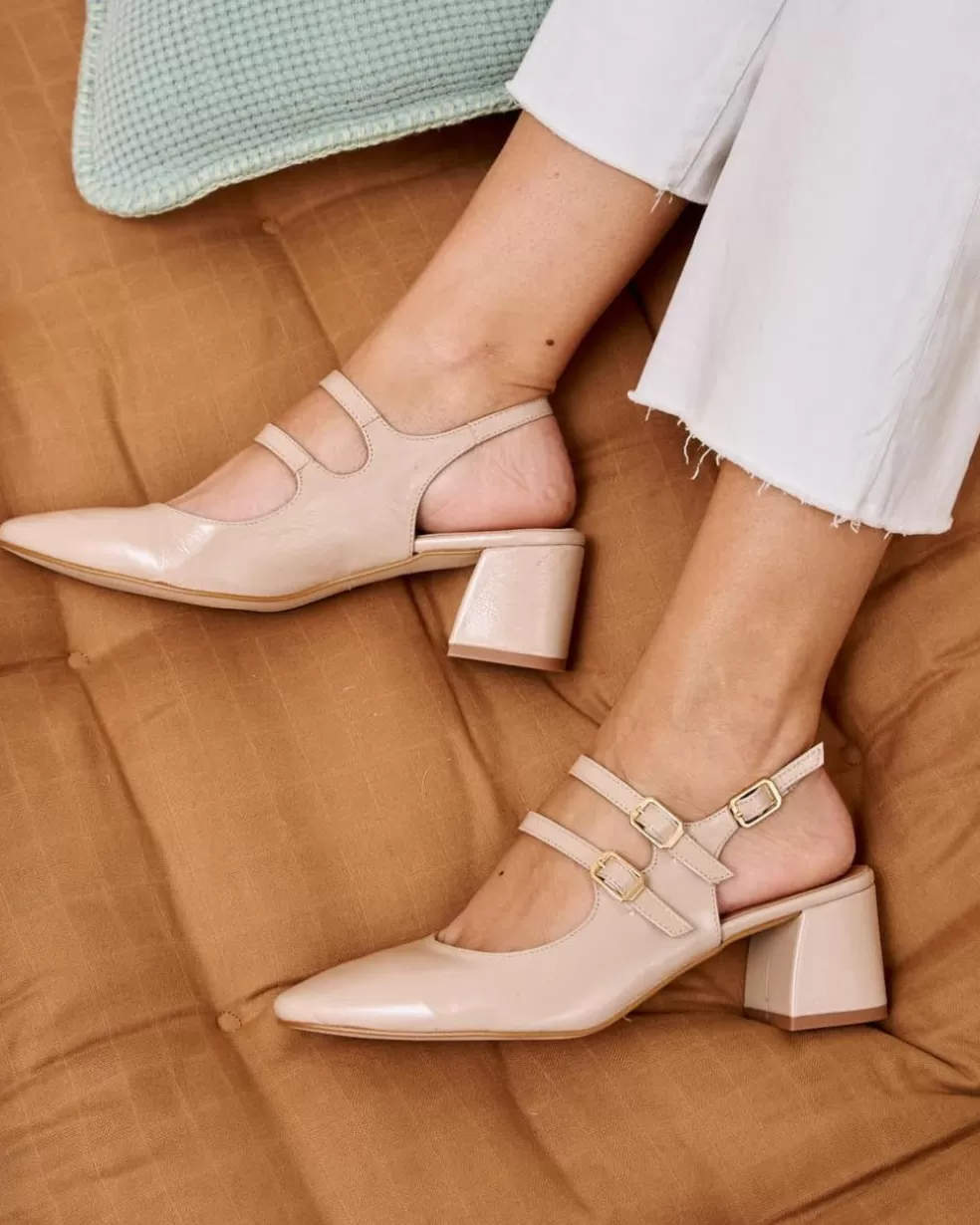 ZAPATOS DE TACÓN | FERIA>Polin et moi Zapato Destalonado Nudia BEIGE